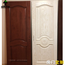 American log door Paint door Bedroom door Simple European Wooden door Bedroom door swing door American Oak