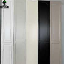 Solid wood cabinet doors French cream style all solid wood wardrobes custom-made American log cabinets painted door panels whole house customization