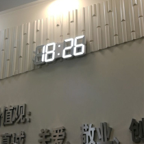 Watch electronic clock wall clock digital clock led living room personality home electronic display hanging watch Wall