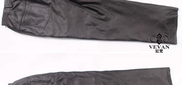 Pantalon cuir homme droit pour automne - Ref 1480202 Image 12