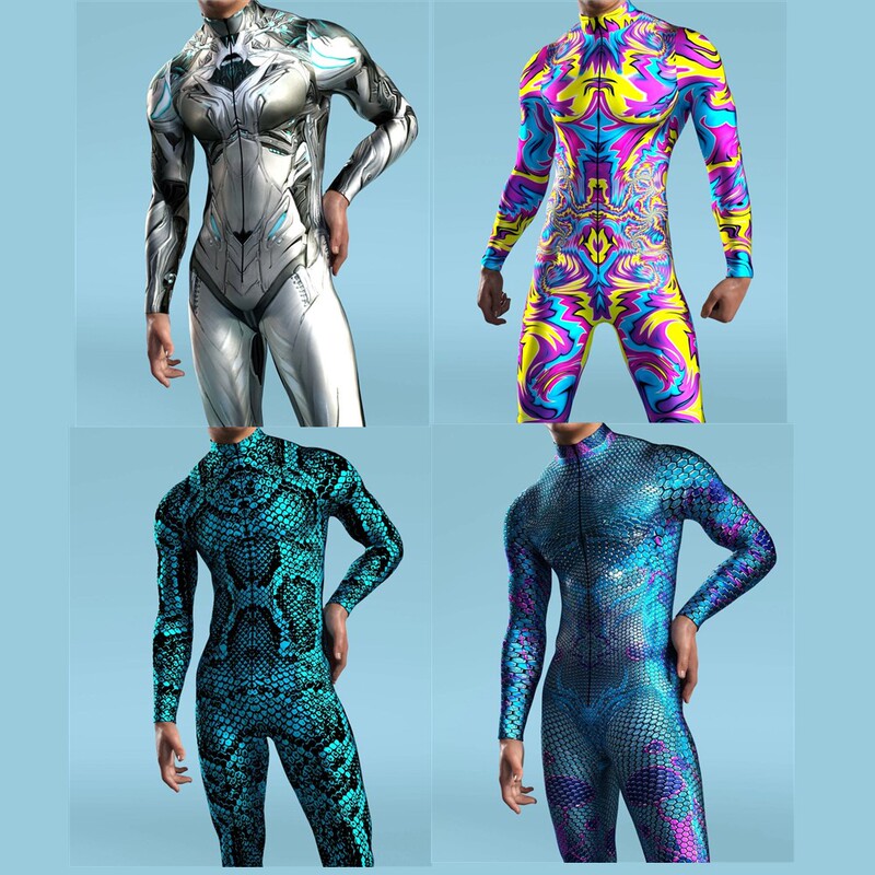 2023 Halloween New Product Bodysuit 3D Digital Printing Adult Cosplay One-Piece Costume 2023 Halloween New Product Bodysuit 3D Digital Printing Adult Cosplay One-Piece Costume