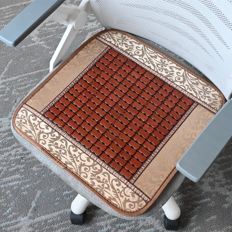 Summer mat cushion office chair cushion breathable computer chair sedentary car seat cushion mahjong bamboo cool cushion summer