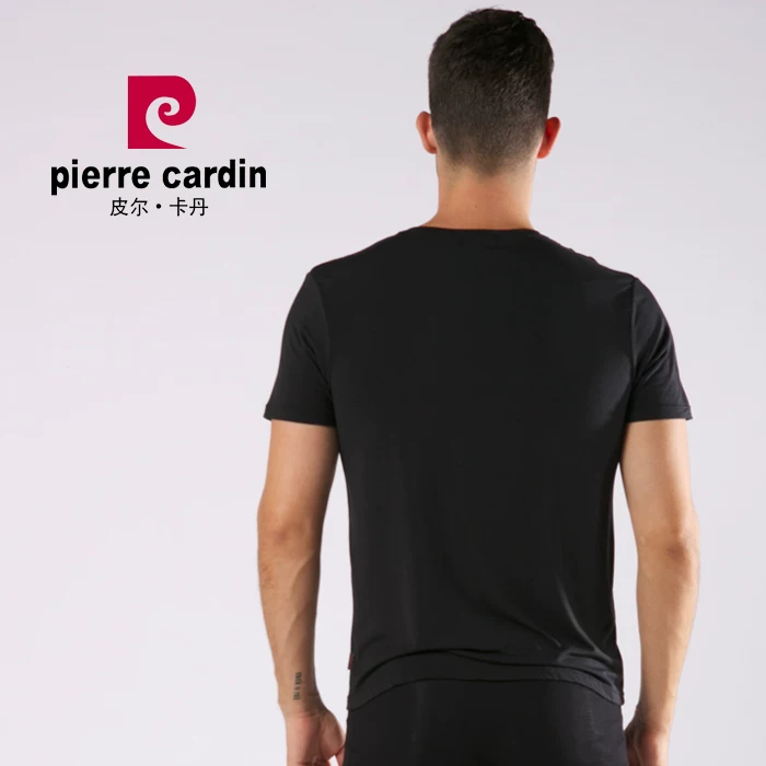 Pierre Cardin, мужское нижнее бельё, тонкая эластичная базовая майка, с коротким рукавом, V-образный вырез