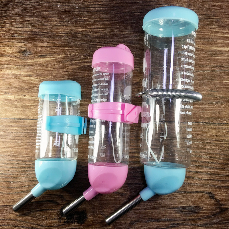 Florin Sage Hamster Hamster Golden Silk Bear Squirrel Small Pet Automatic Drinking Machine Hanging Kettle Water Bottle Double Steel Ball Big