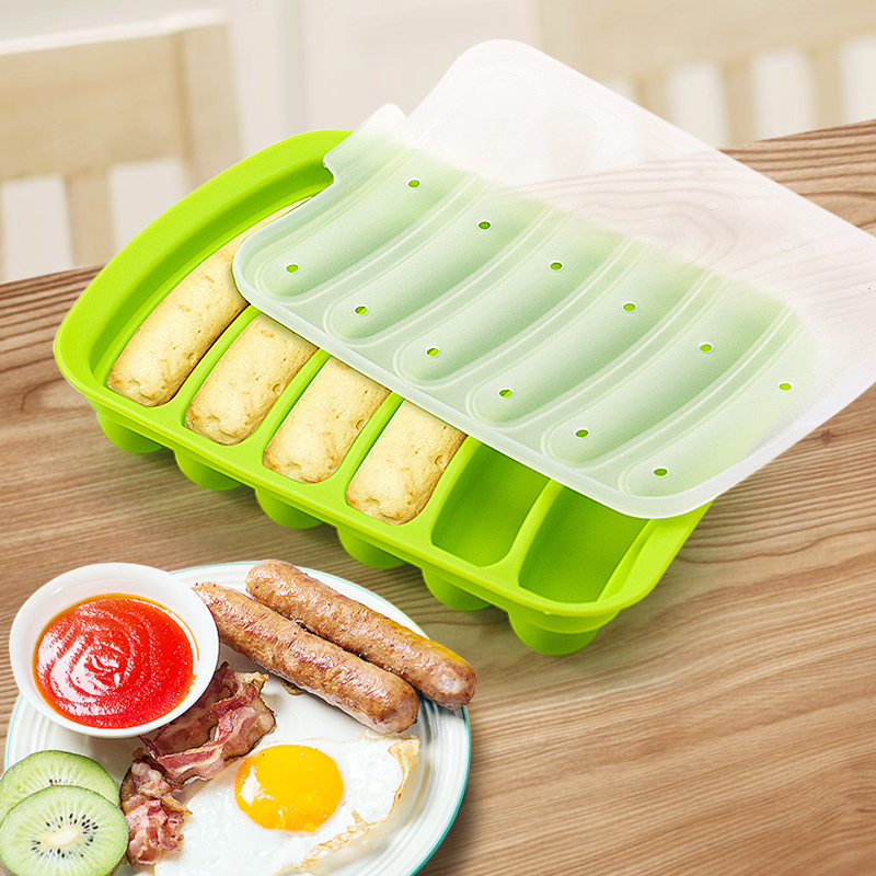 Sausage mold Baby silicone homemade children's steamed sausage Baby household non-food abrasive ham sausage