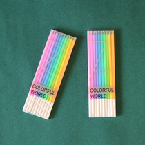 High Quality Birthday Candle Multicolored Rainbow Pvc Box Packed Birthday Candle Suit Colored Cake Candle 10