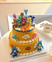 Netred Little Red Book Rainbow Bear Love Bear 12 PVC solid colorful little bear piece balloon decoration