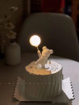 520 Valentines Day proposes cake decoration to white balloon bear violent bear swing piece jewelry surprise box