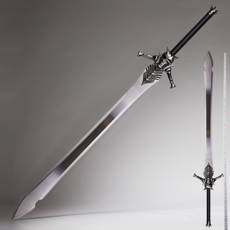Devil May Cry Weapon Dante Sword Rebellious Blade 1:1 Metal COSPLAY Peripheral Model Props Uncut