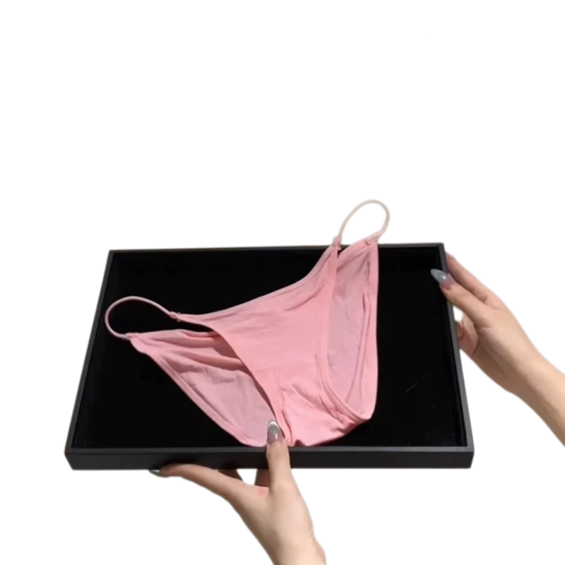 Spicy Girl Bikini with Thin Straps, Low Waist, Soft Cotton, Sexy and Pure Desire Underwear for Women, Simple Skin-Colored Ballet High-Slit Triangle Panties Spicy Girl Bikini with Thin Straps, Low Waist, Soft Cotton, Sexy and Pure Desire Underwear for Women, Simple Skin-Colored Ballet High-Slit Triangle Panties