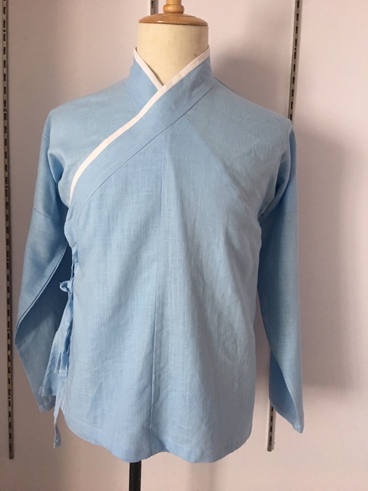 Chinese Wind Original Han clothes retro men's clothes with long sleeves casual blouses for everyday cotton linen costumes Han folk costumes