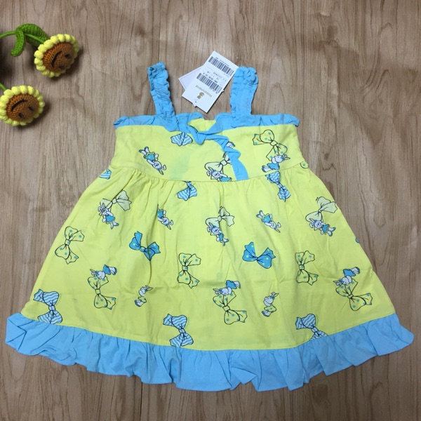 Foreign trade export South Korea's original cotton girl summer hanging dress 80 - 110 yards