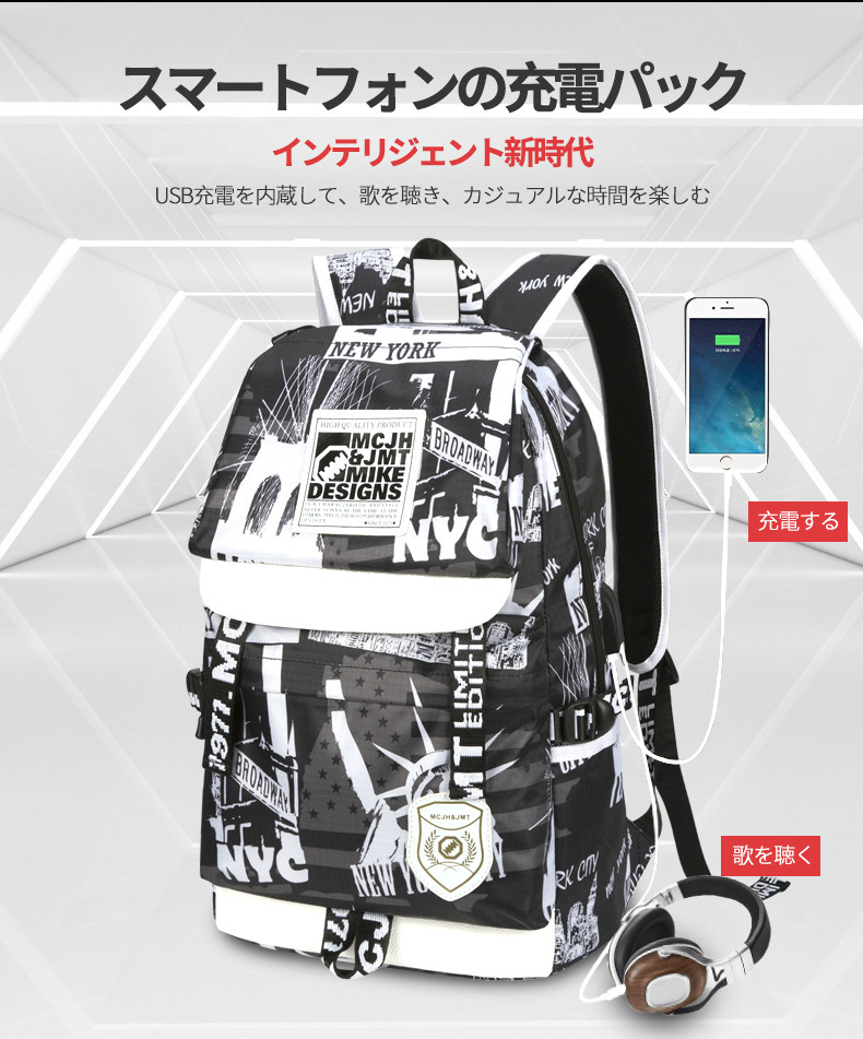 High school junior high school bag men's fashion big capacity Shoulder Bag Men 2022 New Korean Tide Cards Computer Rear-Shoulder Bag