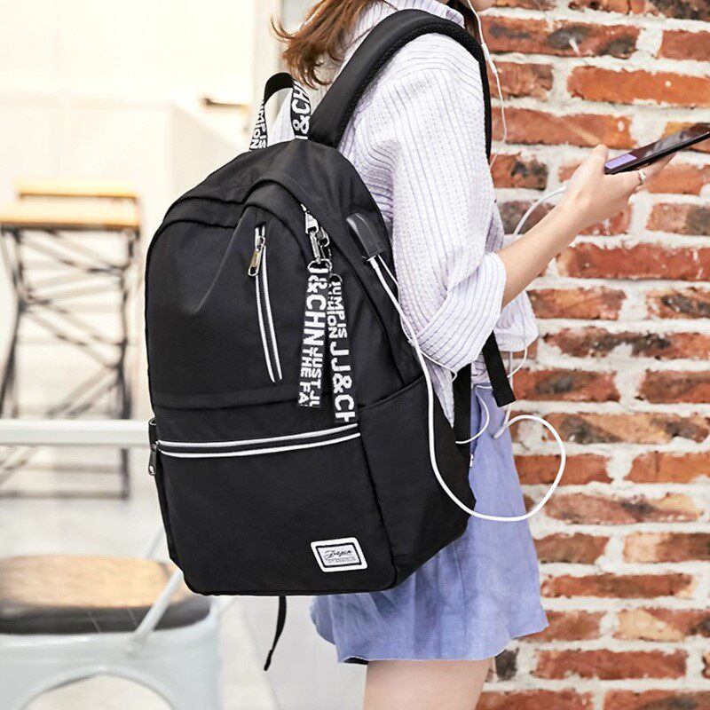 2021 new junior middle school student school bag female Korean version Harajuku high school large capacity simple backpack backpack female