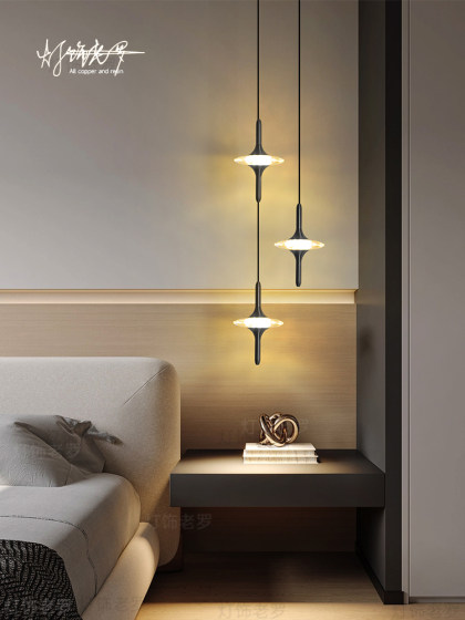 All-Copper Bedroom Bedside Chandelier 2026 New Creative and Personalized Artistic High-End Light Luxury Atmosphere Star Chandelier