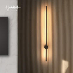 All-Copper Minimalist Long Strip Wall Lamp for Living Room Tv Background Wall, Modern Simple Italian Designer Grille 2026 New Model