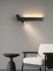 All-Copper Master Bedroom Bedside Reading Wall Lamp, Simple Modern Creative Minimalist Room Eye-Protection Study Wall-Mounted Lighting Fixture