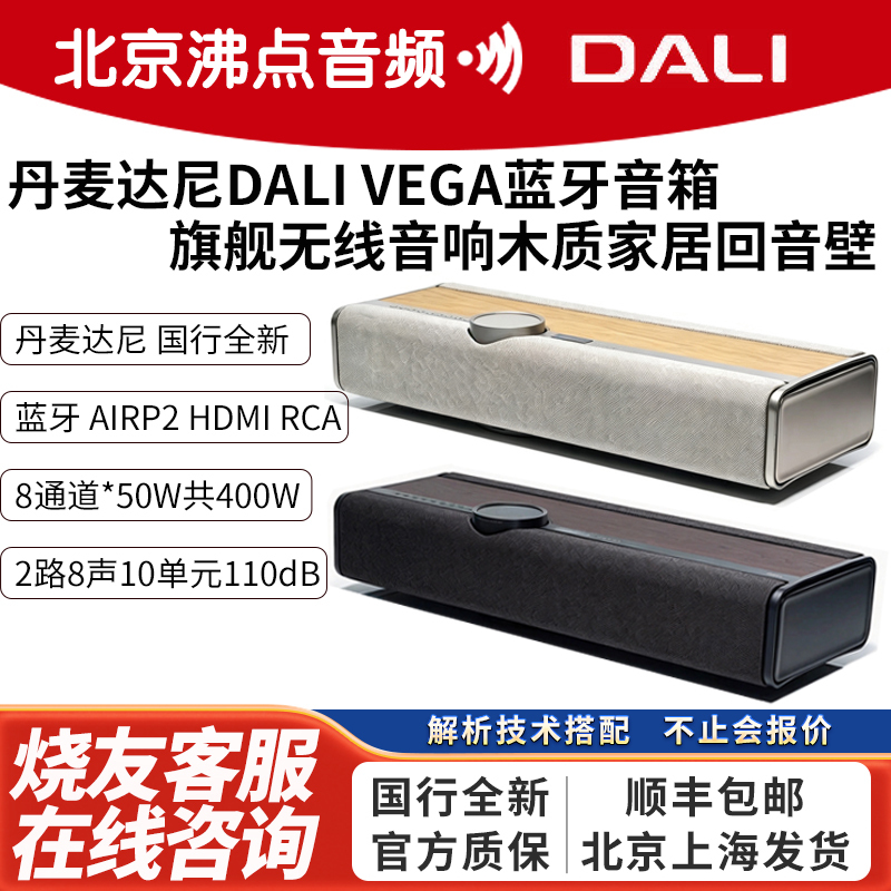 Danish Dali's New Vega High-End All-In-One Bluetooth Wireless Speaker Wooden Home Soundbar