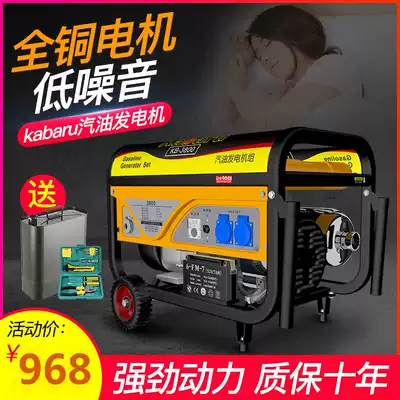 Gasoline generator 220V single phase 3000W small household variable frequency miniature silent mini 380V