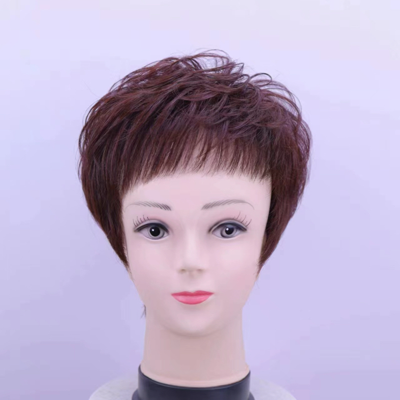 Low-Maintenance Women's Wig, Short Hair, Ultra-Thin Wig Style, Ultra-Light Wig, Technology Memory Hair, Restores Silk-Like Texture