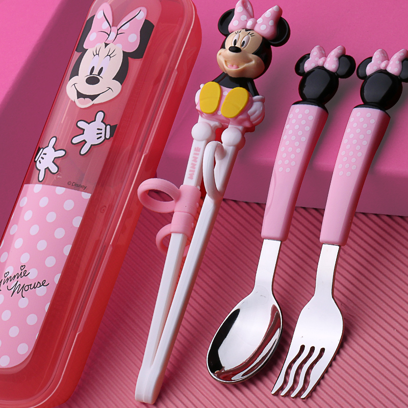 Children chopsticks training chopsticks 6 years 5 girls Home Two-section 4 cutlery sets 8 children bowls chopstick spoons to learn chopsticks