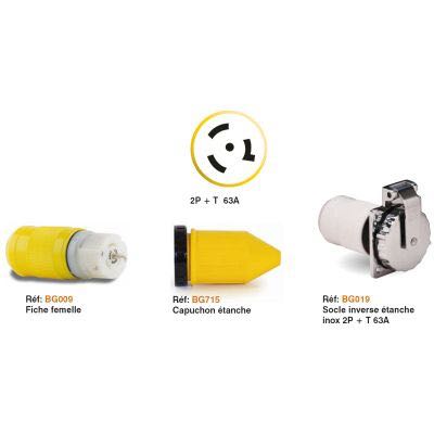 Yacht Yacht Fiberglass Fishing Boat Cruise Ship Marinco Shore Power Plug 32A 32A 50A 63A