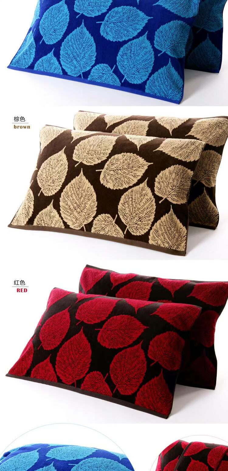 Gối bông vàng, jacquard khí quyển, lá trừu tượng, jacquard, khí quyển sang trọng, một đôi nhung cắt dày khăn gối