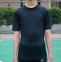 Skin sweat elastic all - round sport short - sleeve teen girl - style adult running fitness