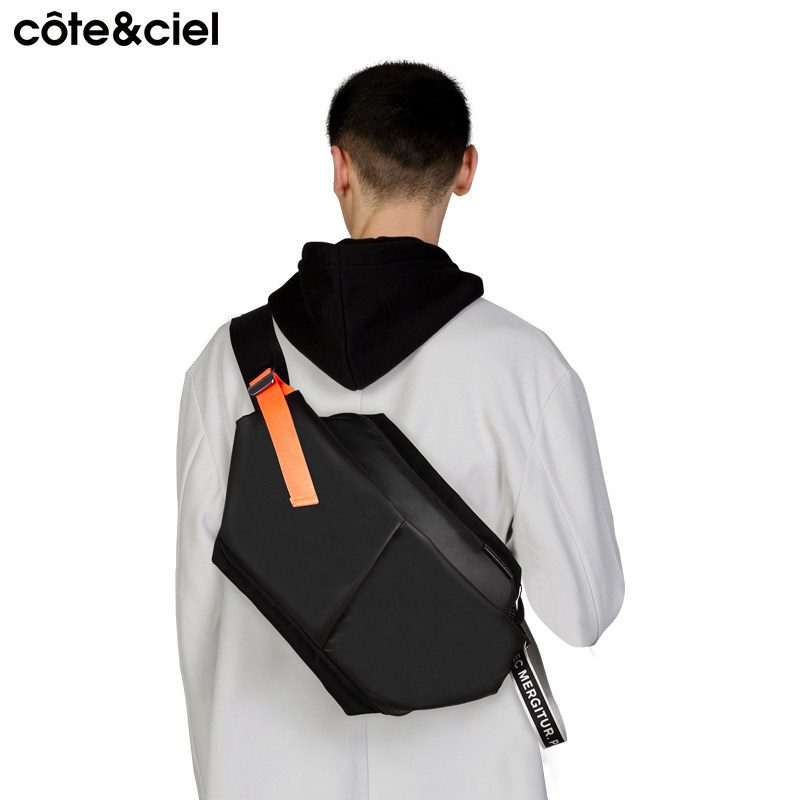 coteciel leisure travel shoulder bag tide ins simple and light messenger bag suitable for apple ipad huawei millet computer chest bag men and women 9 inch student fashion personality