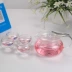 Ấm trà Nhiệt độ cao bong bóng thủy tinh Bộ ấm trà hoa Bộ ấm trà trái cây Bộ ruy băng 500ml Nồi ép Trà sứ