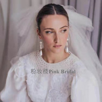 Bride Main Wedding Dress Head Yarn Multilayer Fluffy Yarn Super Sensuori Wedding Collar Certificate Headwear Photography Photoshoot Props Hard Yarn