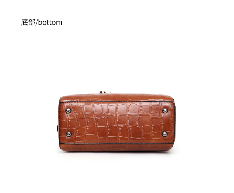 2021 New Pu Mother-and-child Bag Four-piece Suit Embossed Crocodile Pattern Solid Color Single Shoulder Handbag display picture 11