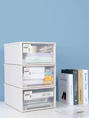 Office desktop storage box plastic drawer type Office documents supplies learning life simple sundries finishing box