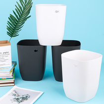 Household trash can classification kitchen living room bathroom office without cover simple trash can