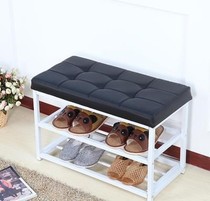 Shoe rack stool simple installation door small shoe shelf stool integrated movable multi-function storage multi-layer shoe cabinet