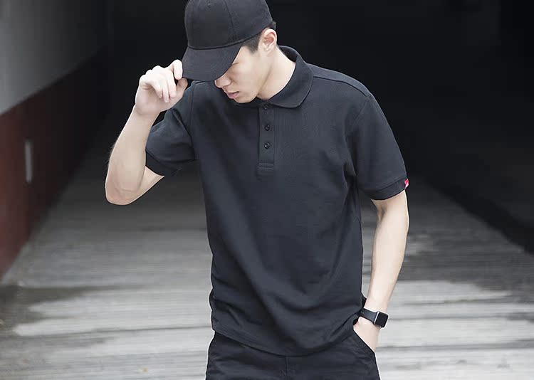 Áo sơ mi nam POLO ve áo thương hiệu thủy triều nguyên bản Châu Âu và Hoa Kỳ mùa hè rộng rãi cotton rộng tay áo phông ngắn tay phong cách mới lạ áo thun nam đẹp