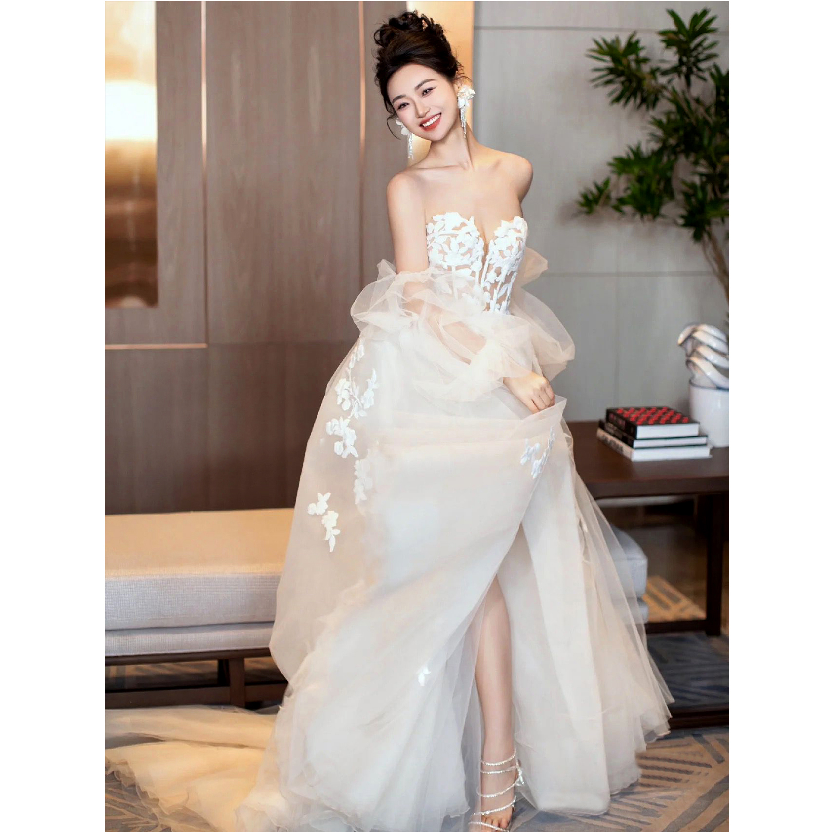 Lace wedding dress for princess for bride, evening dress, french style, long sleeve, wholesale Lace wedding dress for princess for bride, evening dress, french style, long sleeve, wholesale