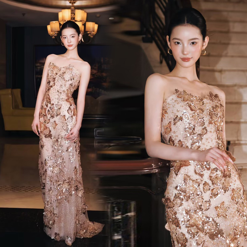 Noble and Moving, Golden Birthday Banquet, Annual Meeting, Car Show, Catwalk Host Performance, Bride's Toast Dress 20887 Noble and Moving, Golden Birthday Banquet, Annual Meeting, Car Show, Catwalk Host Performance, Bride's Toast Dress 20887