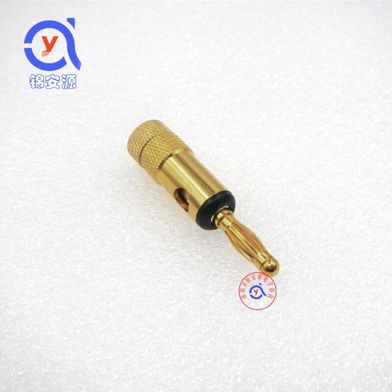 Banana Plug 4mm Banana Inserted Speaker Wire Head Horn Seat Plug Free of high performance gold plated