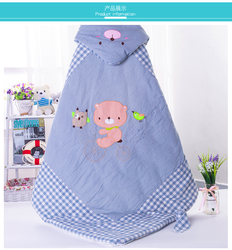 Em bé cầm túi sơ sinh cotton mùa xuân, mùa thu và mùa đông chăn ấm dày giữ em bé sơ sinh - Túi ngủ / Mat / Gối / Ded stuff gối chặn