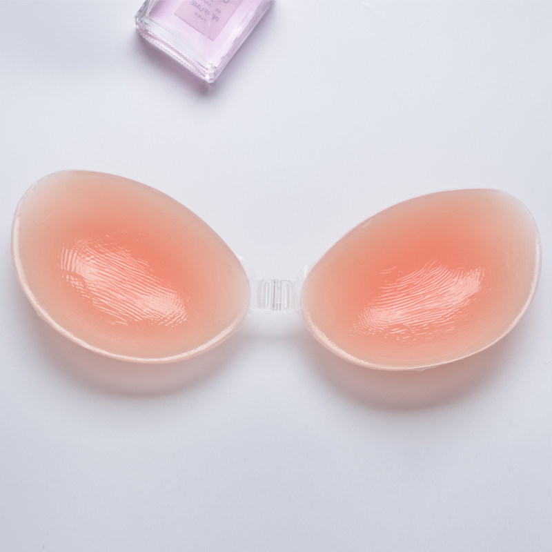 Erotic lingerie women's accessories silicone bra temptation invisible bra without marks gathered thickened adjustable nipple sticker