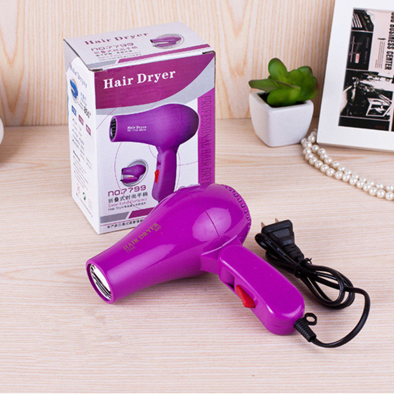 Professional Hair Dryer 850W Compact Curly Hair Dryer Diffuser Portable
