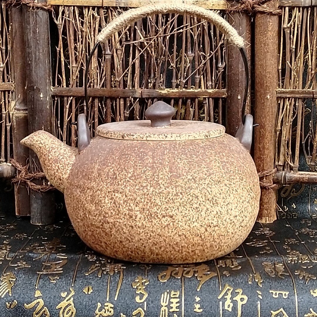 Household teapot black crystal furnace crude pottery teapot lift beam boiling kettle side kettle teapot kung fu tea set