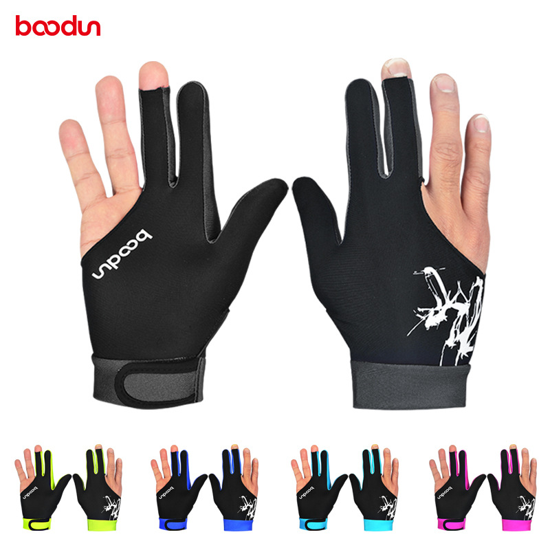 Billiard gloves Three finger gloves exposed finger men's and women's billiard gloves professional high-grade non-slip left and right hand billiard gloves