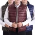 Mùa thu đông mới vest nam mỏng cổ áo xuống áo vest cotton thanh niên vest vest cỡ lớn áo khoác vest nam hàn quốc Áo vest cotton