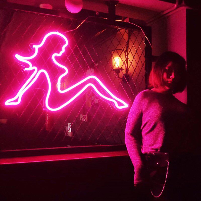 LED advertising sign logo alphabet making flexible neon glowing words custom door to customize door