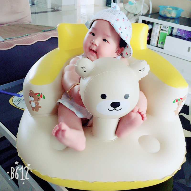 Baby School Seat Aids Baby School Sitting God practice sitting anti-fall inflatable small sofa Training chair Learn to do by sitting