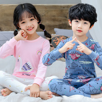 Baby sweater Boy pajamas Cotton boy warm autumn clothes autumn pants two-piece set childrens underwear set cotton