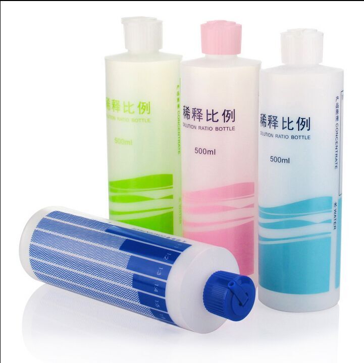 Thickened Pet Body Wash Milk Dilution Bottle Ratio Empty Bottle Pooch Pooch Bath Lotion Dilution Bottle 500ml Proportional Bottle