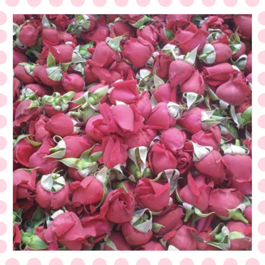 Fresh ink red rose flowers to make pure dew enzyme flower sauce flower material 20 yuan a catty 3 catties starting shot